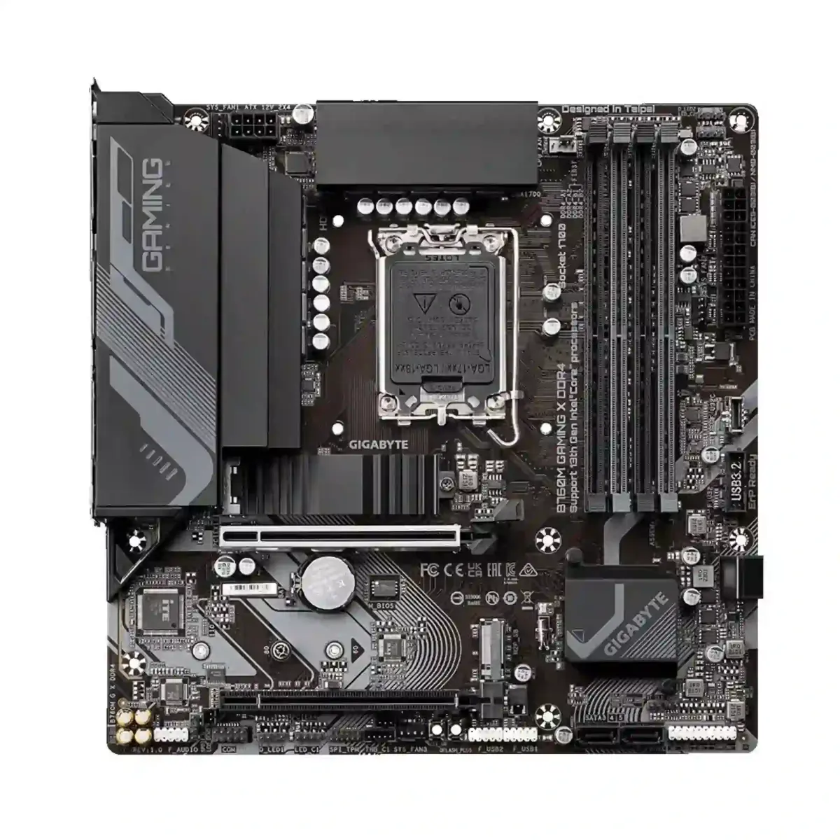 Mатеринська плата s1700 Intel B760 HDMI/DP  2xM.2  GbE LAN mATX B760M GAMING PLUS WIFI DDR4 GIGABYTE (B760M GAMING PLUS WIFI DDR4) (1844271)