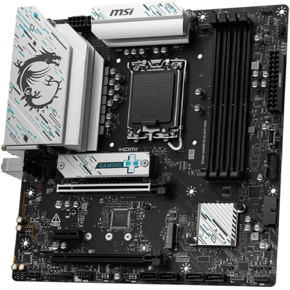 Mатеринська плата s1700 Intel B760 HDMI/DP  2xM.2  GbE LAN mATX B760M GAMING PLUS WIFI DDR4 GIGABYTE (B760M GAMING PLUS WIFI DDR4) (1844271)