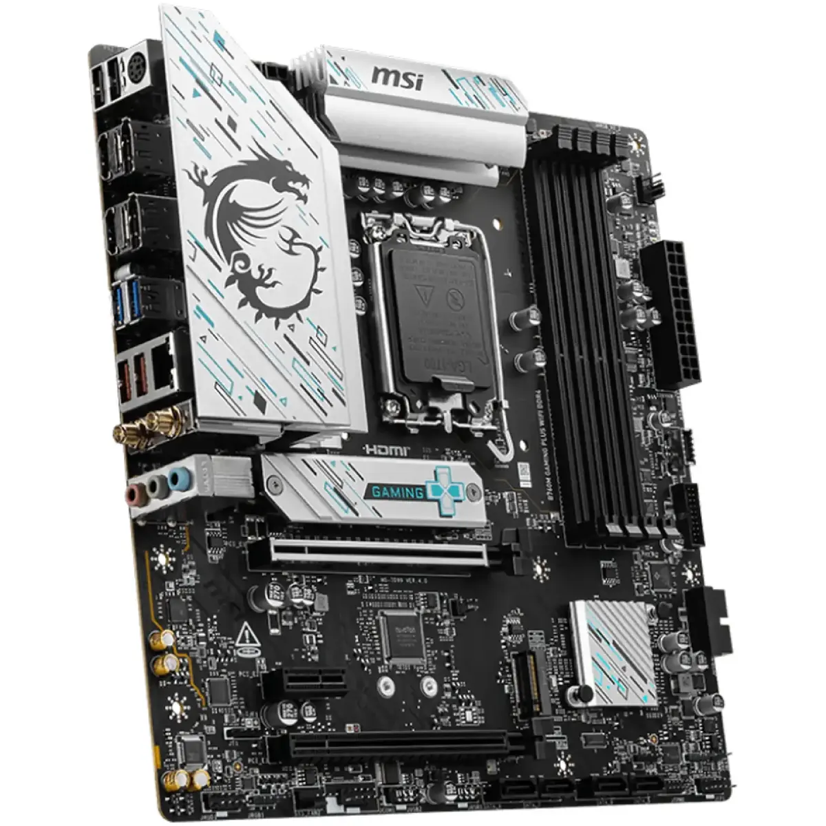 Mатеринська плата s1700 Intel B760 HDMI/DP  2xM.2  GbE LAN mATX B760M GAMING PLUS WIFI DDR4 GIGABYTE (B760M GAMING PLUS WIFI DDR4) (1844271)