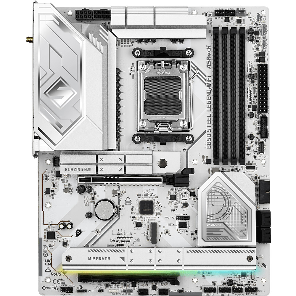 Материнська плата ASRock B850 STEEL LEGEND WIFI (sAM5, AMD B850, DDR5, ATX)