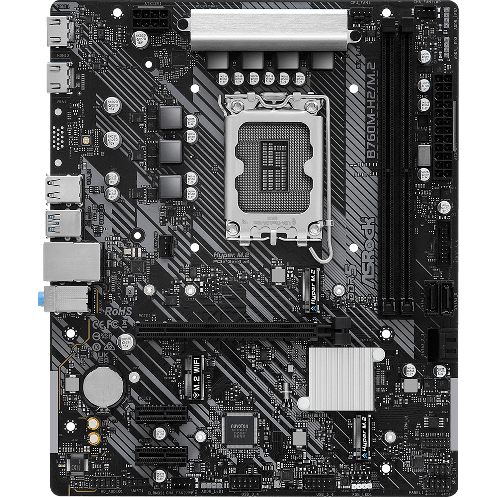 Mатеринська плата ASROCK B760M-H2/M.2