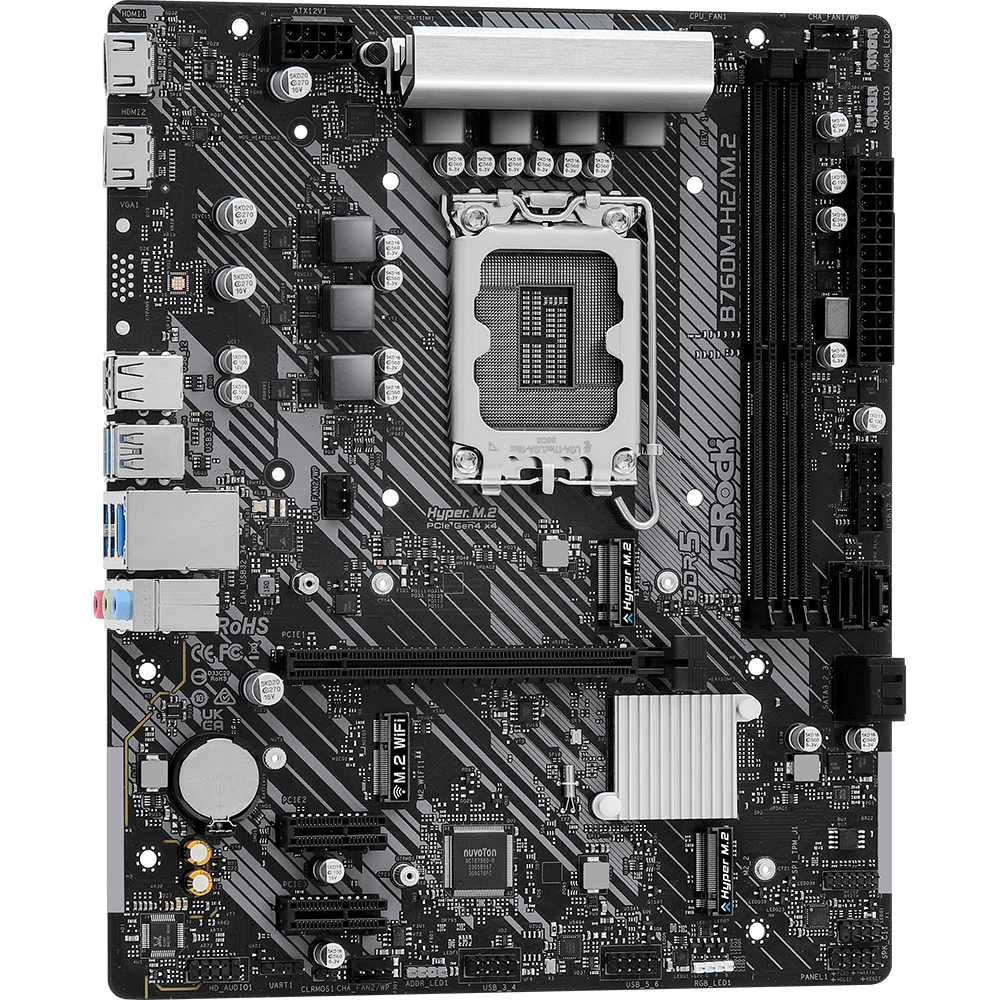Mатеринська плата ASROCK B760M-H2/M.2