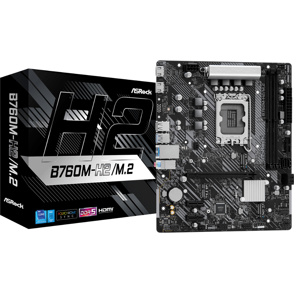 Mатеринська плата ASROCK B760M-H2/M.2