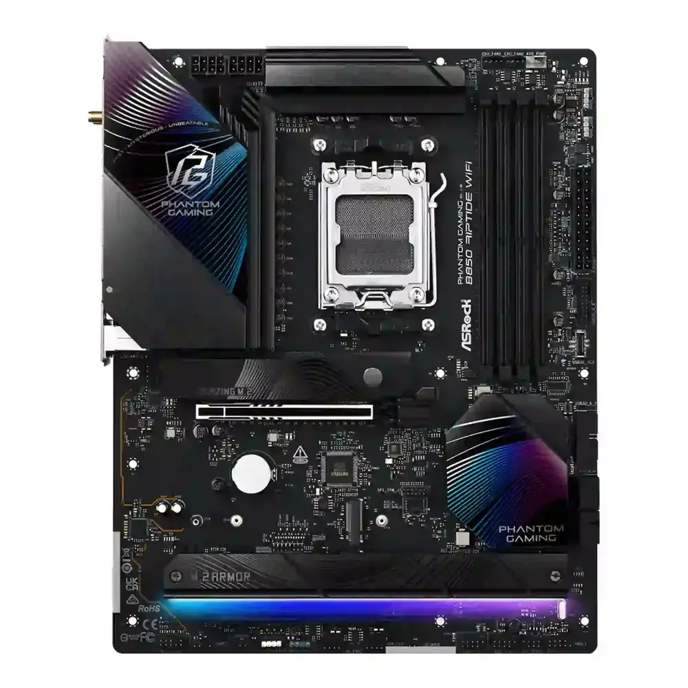 Mатеринська плата sAM5 AMD B850 4xDDR5 HDMI 4xM.2  2.5GbE LAN ATX B850 RIPTIDE WIFI ASROCK (B850 RIPTIDE WIFI)