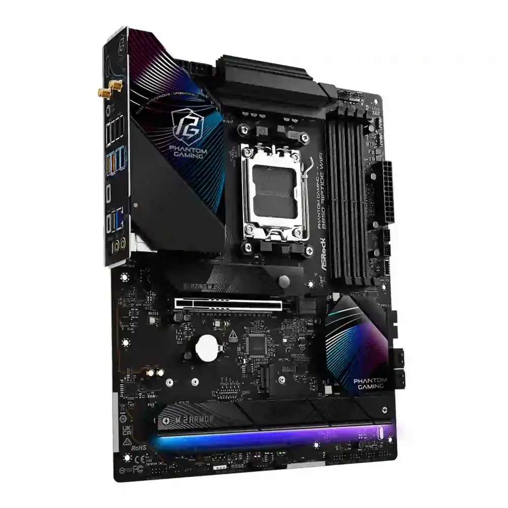 Mатеринська плата sAM5 AMD B850 4xDDR5 HDMI 4xM.2  2.5GbE LAN ATX B850 RIPTIDE WIFI ASROCK (B850 RIPTIDE WIFI)