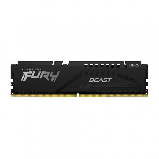 Модуль пам'яті для комп'ютера DDR5 16GB 6000 MHz Beast Black EXPO Kingston Fury (ex.HyperX) (KF560C30BBE-16)