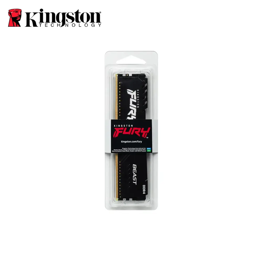 Модуль пам`ятi DDR4 16GB/3200 Kingston Fury Beast Black (KF432C16BB/16)