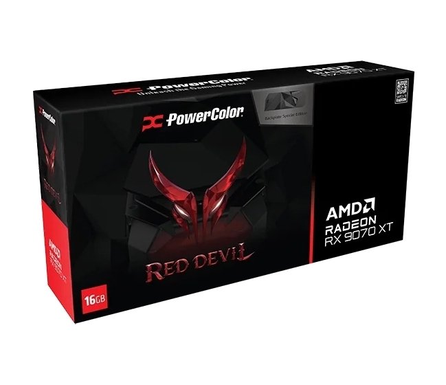 Відеокарта AMD Radeon RX 9070 XT 16GB GDDR6 Red Devil Backplate Special Edition PowerColor (RX9070XT 16G-E/OC/BP)