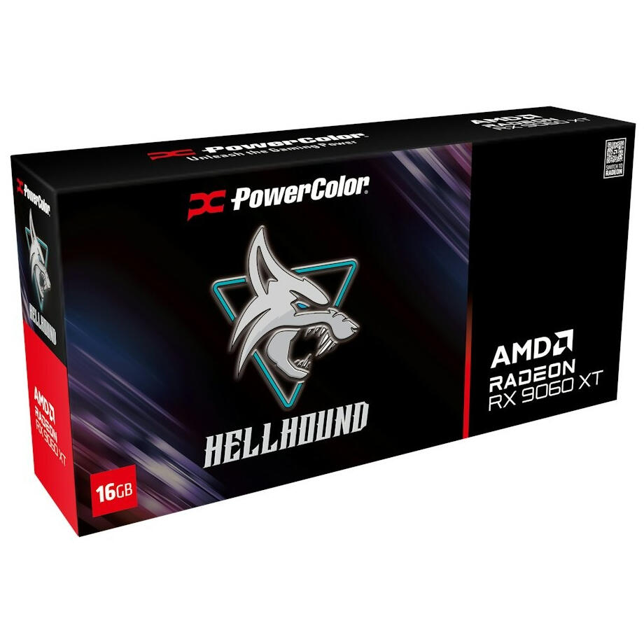 Відеокарта AMD Radeon RX 9060 XT 16GB GDDR6 Hellhound PowerColor (RX9060XT 16G-L/OC) Відеокарта AMD Radeon RX 9060 XT 16GB GDDR6 Hellhound PowerColor (RX9060XT 16G-L/OC)