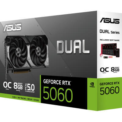 Відеокарта GF RTX 5060 8GB GDDR7 Dual OC Asus (DUAL-RTX5060-O8G)