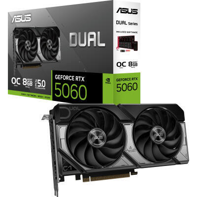 Відеокарта GF RTX 5060 8GB GDDR7 Dual OC Asus (DUAL-RTX5060-O8G)
