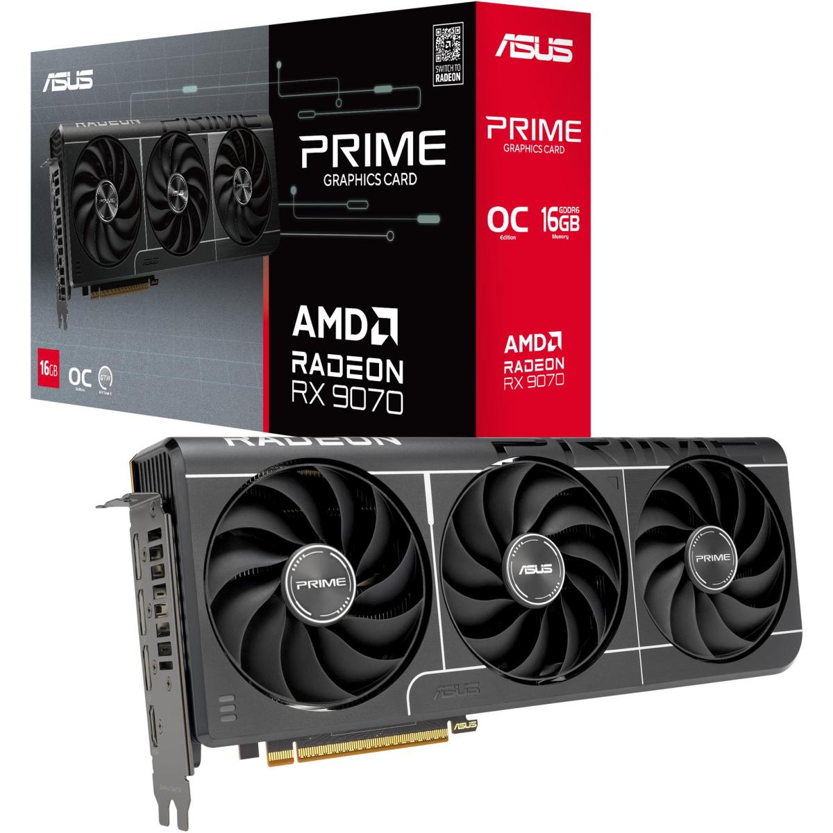 Відеокарта AMD Radeon RX 9070 16GB GDDR6 Prime Evo OC Asus (PRIME-RX9070-O16G-EVO) Відеокарта AMD Radeon RX 9070 16GB GDDR6 Prime Evo OC Asus (PRIME-RX9070-O16G-EVO)