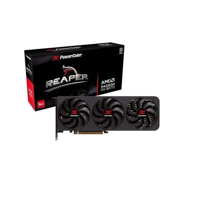 Відеокарта AMD Radeon RX 9070 16GB GDDR6 Reaper PowerColor (RX9070 16G-A) Відеокарта AMD Radeon RX 9070 16GB GDDR6 Reaper PowerColor (RX9070 16G-A)