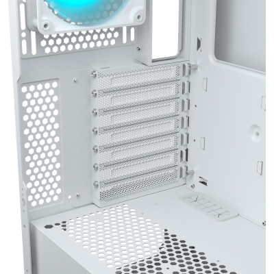 Ігровий корпус, вентилятори передвстановлені, ATX/mATX/mini-ITX, скляне вікно Cougar (Airface ECO RGB White)