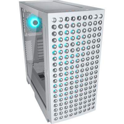 Ігровий корпус, вентилятори передвстановлені, ATX/mATX/mini-ITX, скляне вікно Cougar (Airface ECO RGB White)
