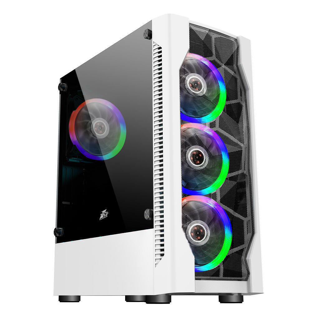 Корпус 1stPlayer D4-WH-4F1-W White без БЖ