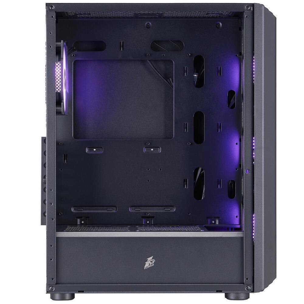 Корпус 1stPlayer H6-BK-4F7 Black без БЖ