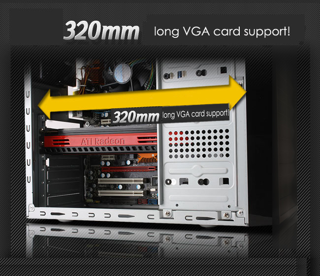 Корпус ATX з блоком живлення GM-400-8cm ET-209-400W GAMEMAX (ET-209-400)