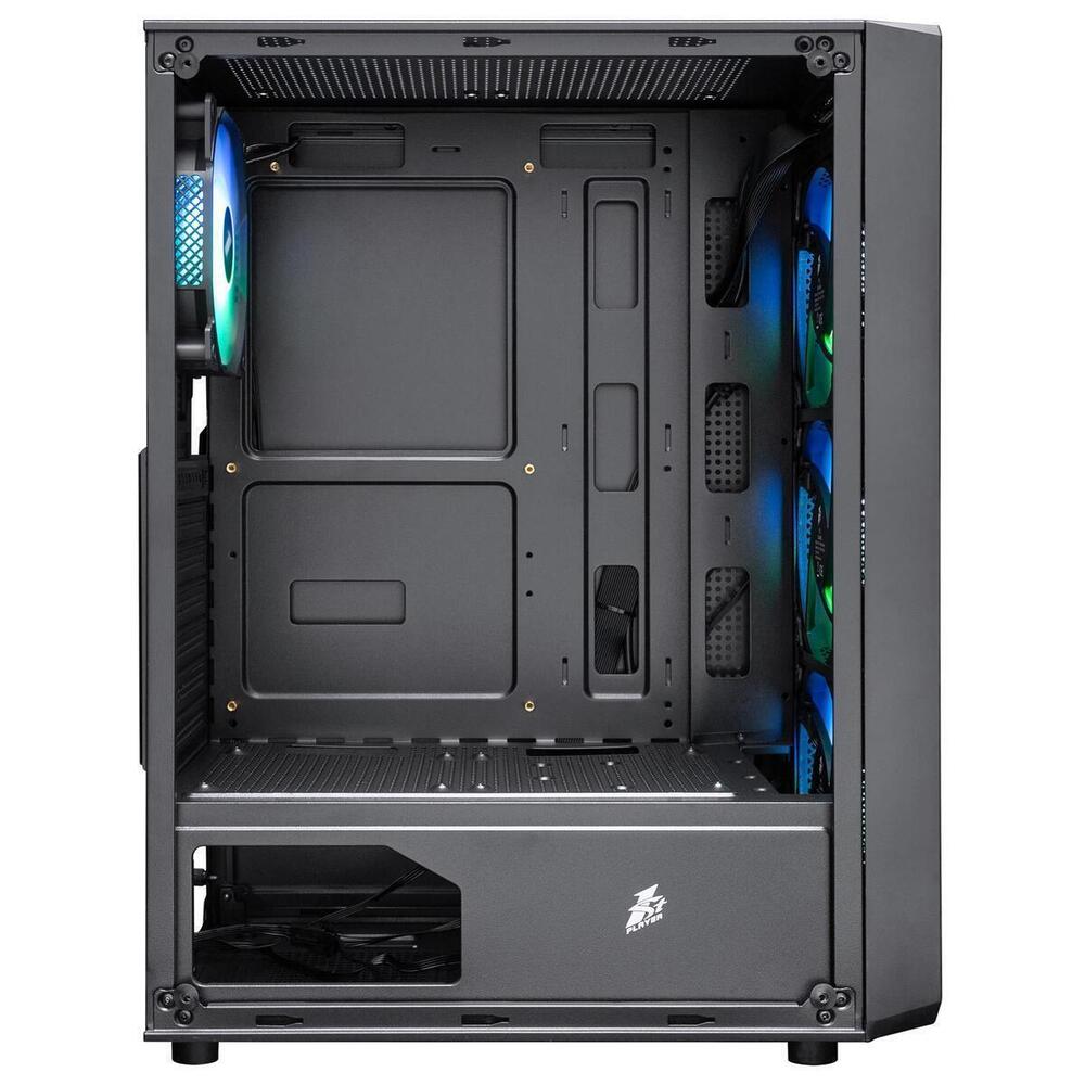 Корпус 1stPlayer FD3-BK-4F7 Black без БЖ
