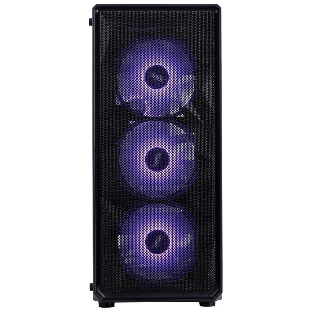 Корпус 1stPlayer FD3-M-BK-4F7 Black без БЖ