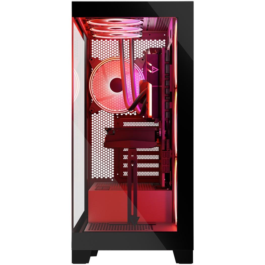 Корпус Modecom VOLCANO SPACE APEX ARGB 4x140mm fans MIDI USB 3.0x2+TYPE-C BLACK без БЖ ATX (AT-SPACE-PG-10-000000-000)