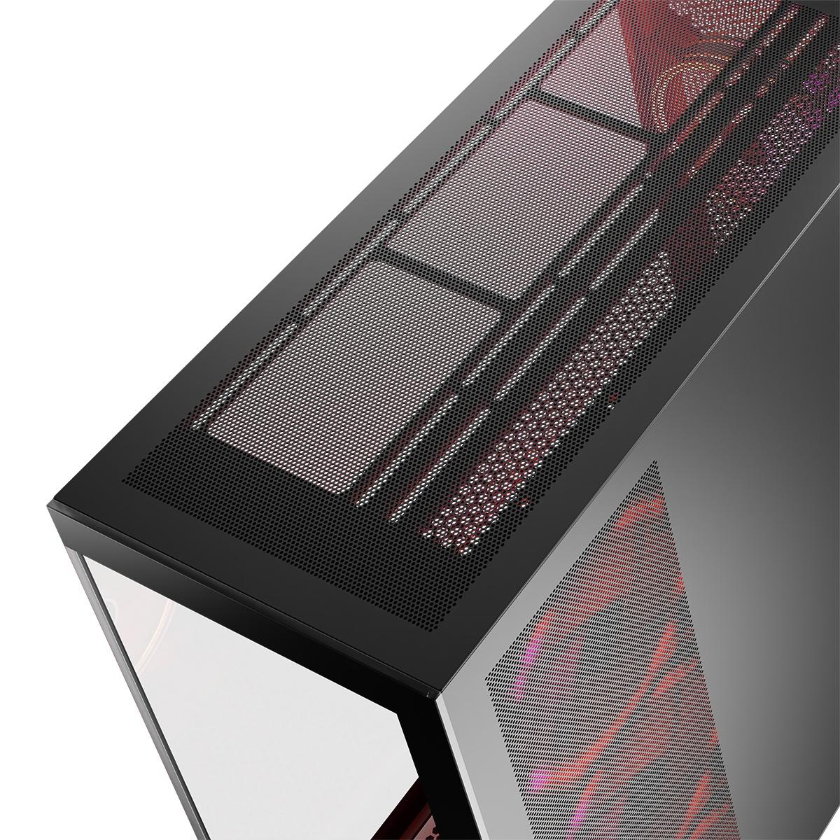 Корпус Modecom VOLCANO SPACE APEX ARGB 4x140mm fans MIDI USB 3.0x2+TYPE-C BLACK без БЖ ATX (AT-SPACE-PG-10-000000-000)