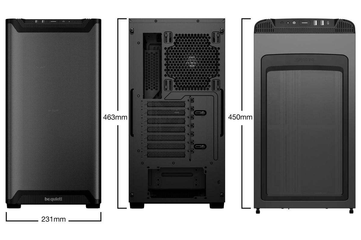 Корпус be quiet! Pure Base 501 Airflow Black (BG074) без БЖ