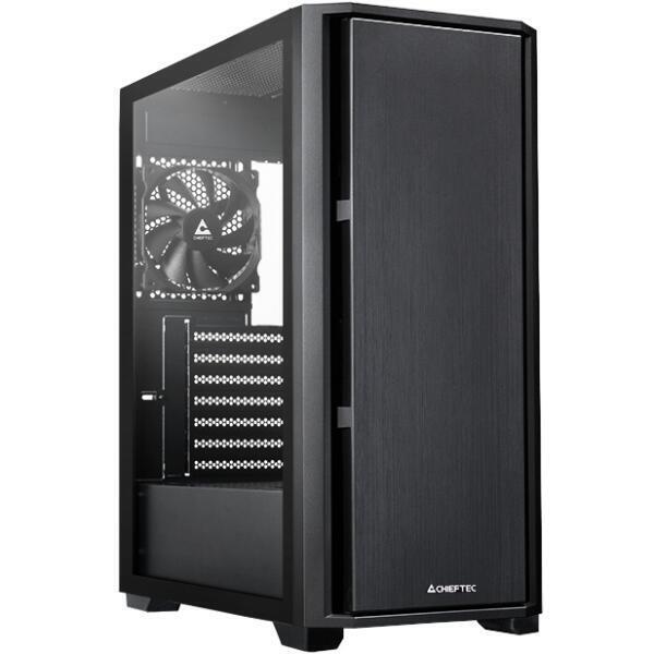 Корпус Chieftec Pro Midi TG AS-02B-TG-OP ATX, без БЖ, Black (AS-02B-TG-OP)