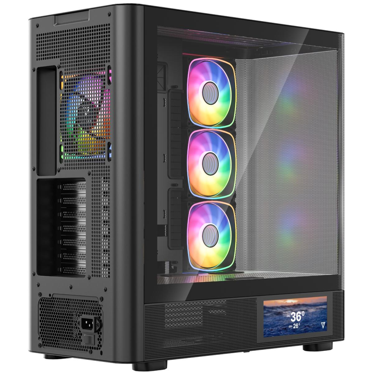Корпус для ПК Modecom VOLCANO AQ400 ARGB (MC-A-AQ400-4FA-B)