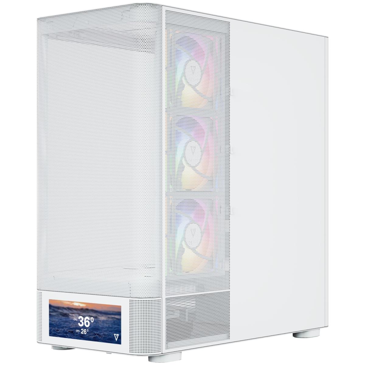Корпус для ПК Modecom VOLCANO AQ500 ARGB LCD 6,2 (MC-A-AQ500-4FA-W)