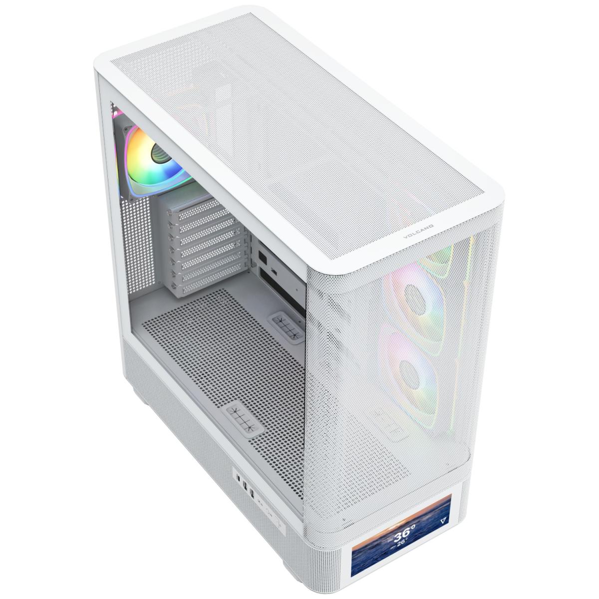 Корпус для ПК Modecom VOLCANO AQ500 ARGB LCD 6,2 (MC-A-AQ500-4FA-W)