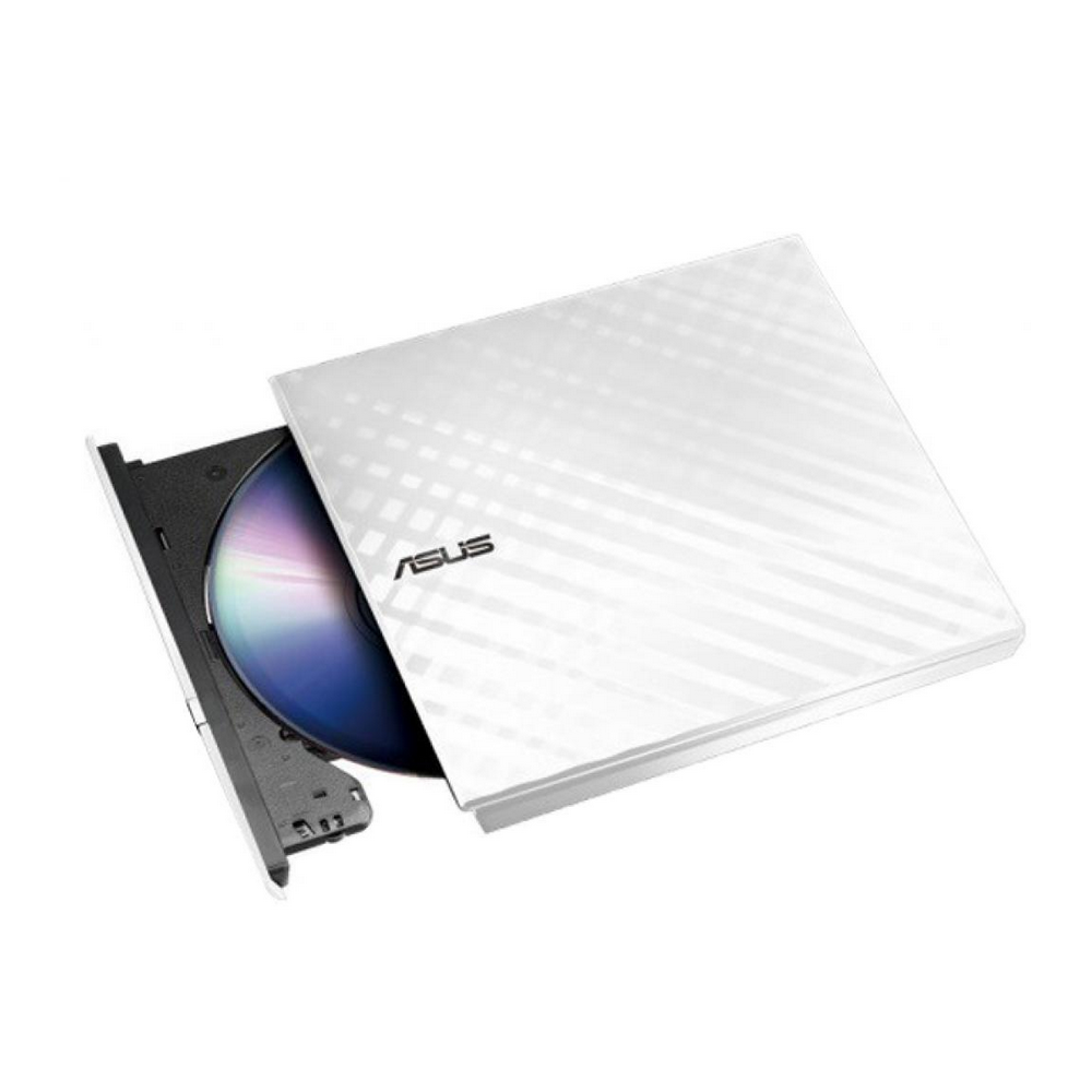 Оптичний привід   DVD+-R/RW SLIM зовнішній USB 2.0 SDRW-08D2S-U LITE/WHITE/ASUS ASUS (SDRW-08D2S-U LITE/WHITE/ASUS)