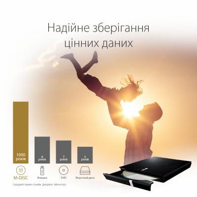 Оптичний привід DVD-RW ASUS SDRW-08D2S-U LITE/BLK/G/AS (90-DQ0435-UA221KZ)