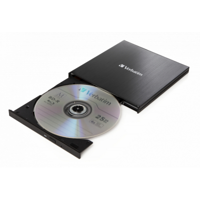 Зовнішній  оптичний привід Verbatim Ultra HD 4K BLU-RAY  &  DVD-RW USB 3.1 (43888)