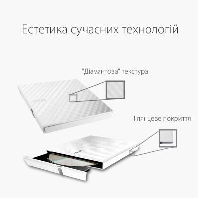 Оптичний привід DVD-RW ASUS SDRW-08D2S-U LITE/WHT/G/AS (90-DQ0436-UA221KZ)