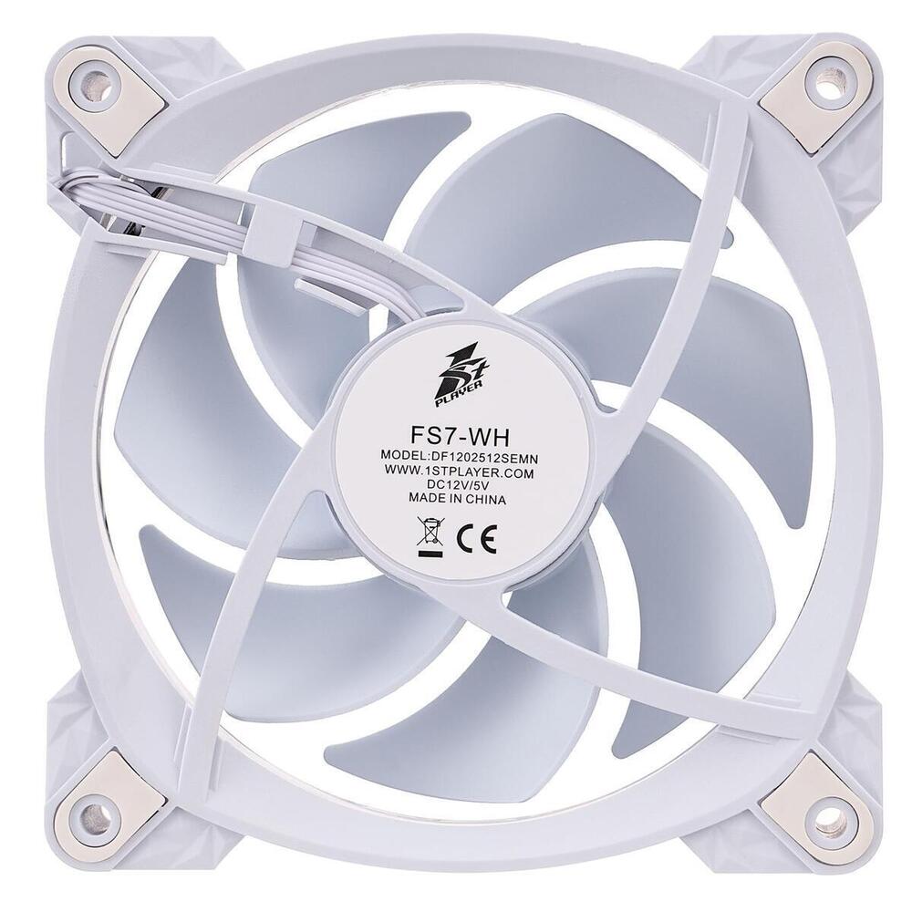 Вентилятор 1stPlayer FS7 White (FS7-WH-1IN1)