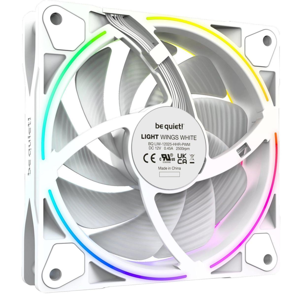 Вентилятор be quiet! Light Wings 120mm PWM High-Speed 3-Pack White (BL101)