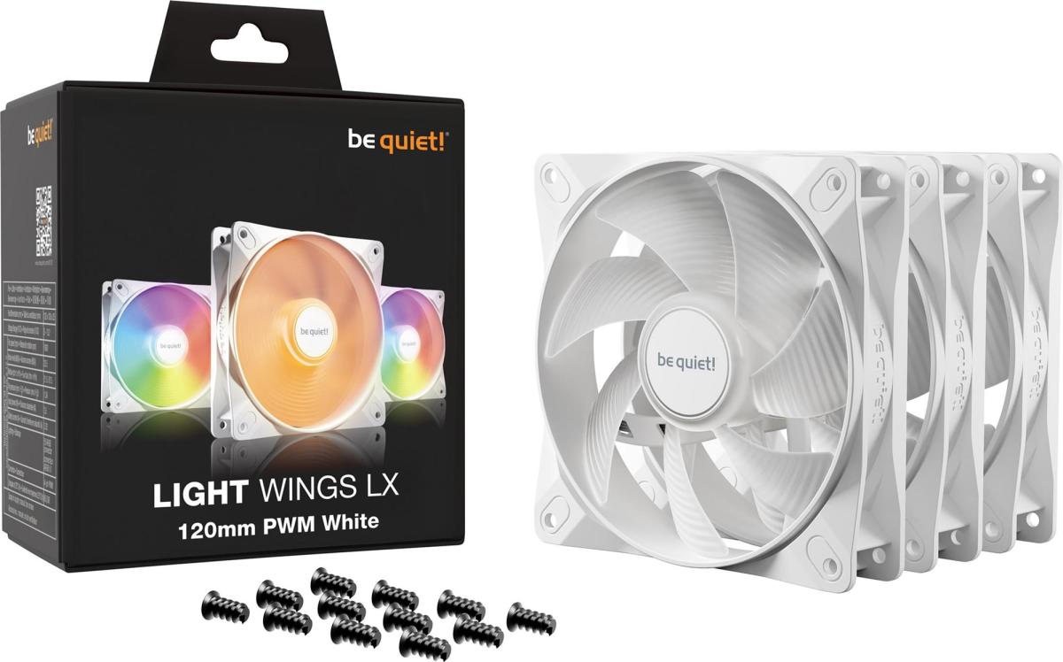 Вентилятор be quiet! Light Wings LX 120mm PWM 3-Pack White (BL122)