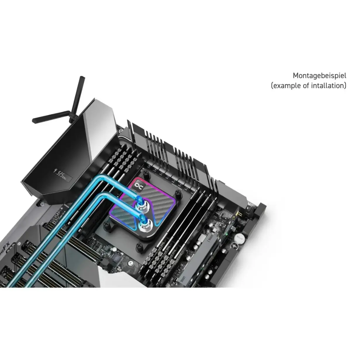 Водоблок Alphacool Core 1 Aurora Carbon - AM4 / AM5 Intel: LGA 1700 / LGA 1851 (1800508)