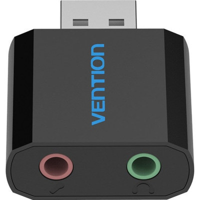 Звукова плата Vention Audio USB 2х3,5mm jack Metal (VAB-S17-B) (1853673)