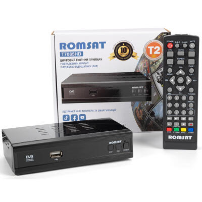 Тюнер DVB-T2 Romsat T7085HD