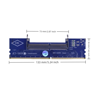 Конвертор Dynamode DDR4 Laptop SO-DIMM to Desktop DIMM RAM Memory (DM-DDR4-DIMM-Converter)