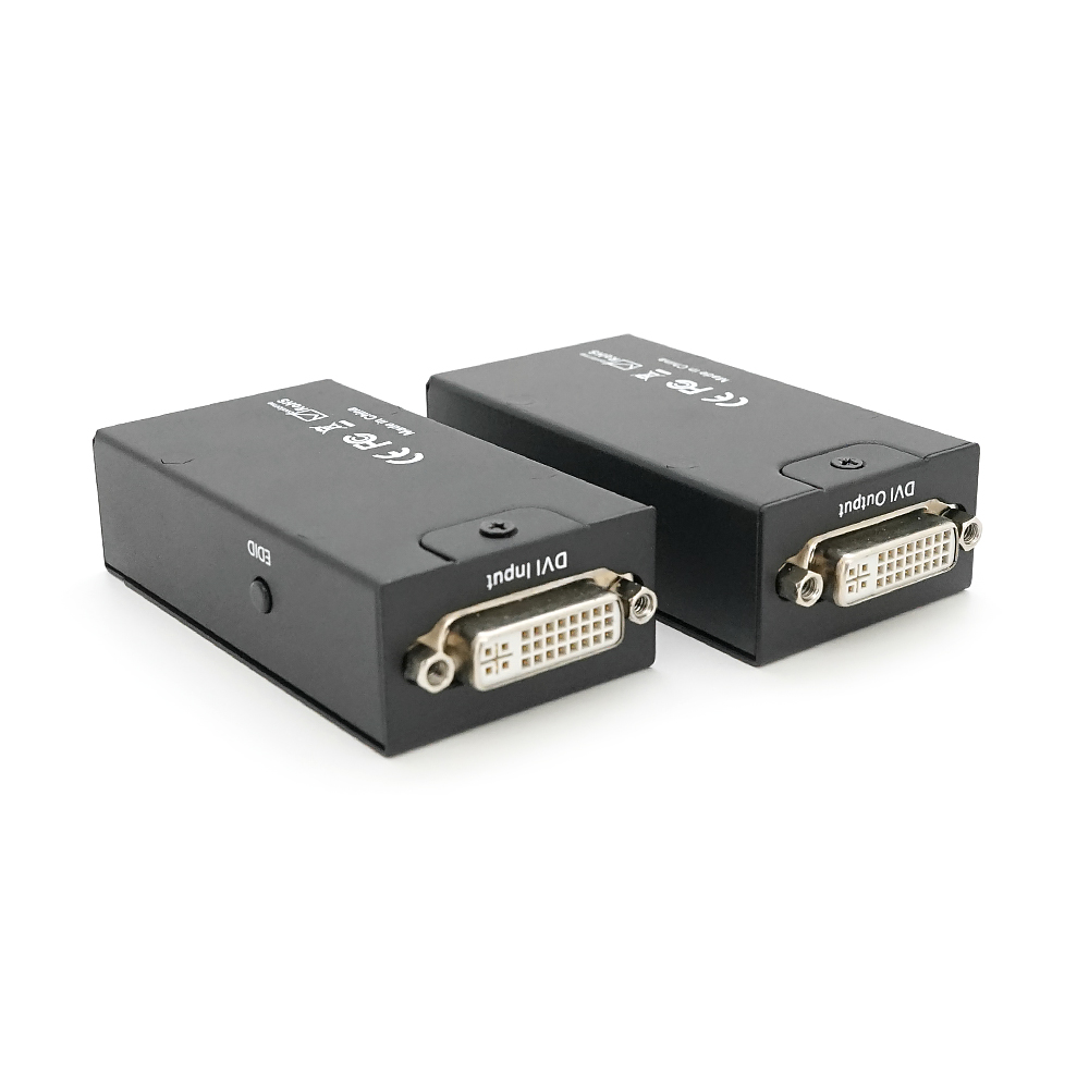 Активний подовжувач DVI 60m по кручений парі через RJ-45, Black, BOX (1625634)