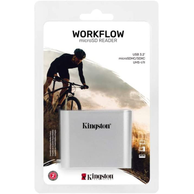 Зчитувач флеш-карт Kingston Workflow Dual-Slot microSDHC/XC UHS-II (WFS-SDC) (1113022)