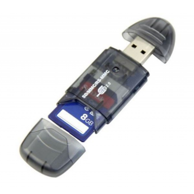 Зчитувач флеш-карт ST-Lab SD/ SDHC/ MMC /RS-MMC (U-371 black)