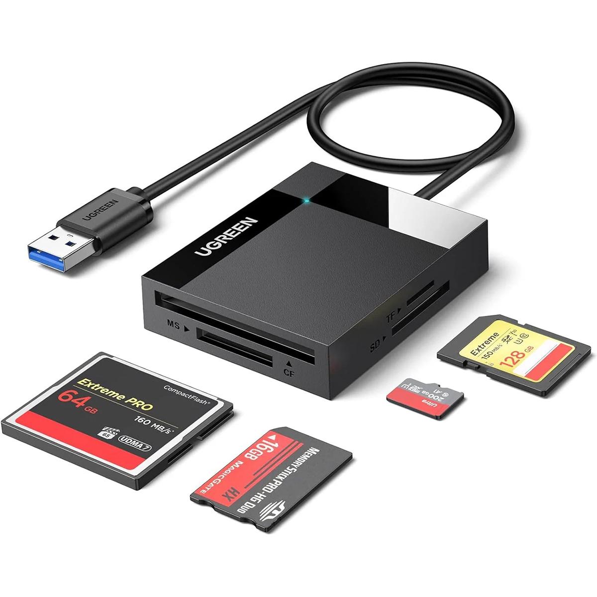 Зчитувач флеш-карт USB 3.0 All-in-One 0.5m Card Reader Ugreen (30333)
