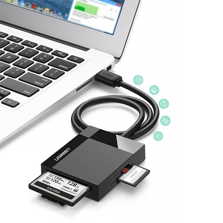 Зчитувач флеш-карт USB 3.0 All-in-One 0.5m Card Reader Ugreen (30333)