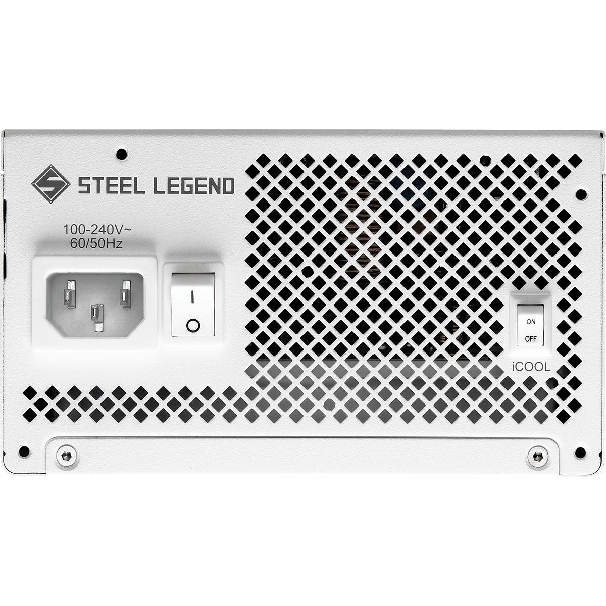 БЖ 1000W ASRock SteelLegend White SL-1000GW ATX 3.1 135mm, 80+ Gold, Fully Modular, Retail (SL-1000GW)