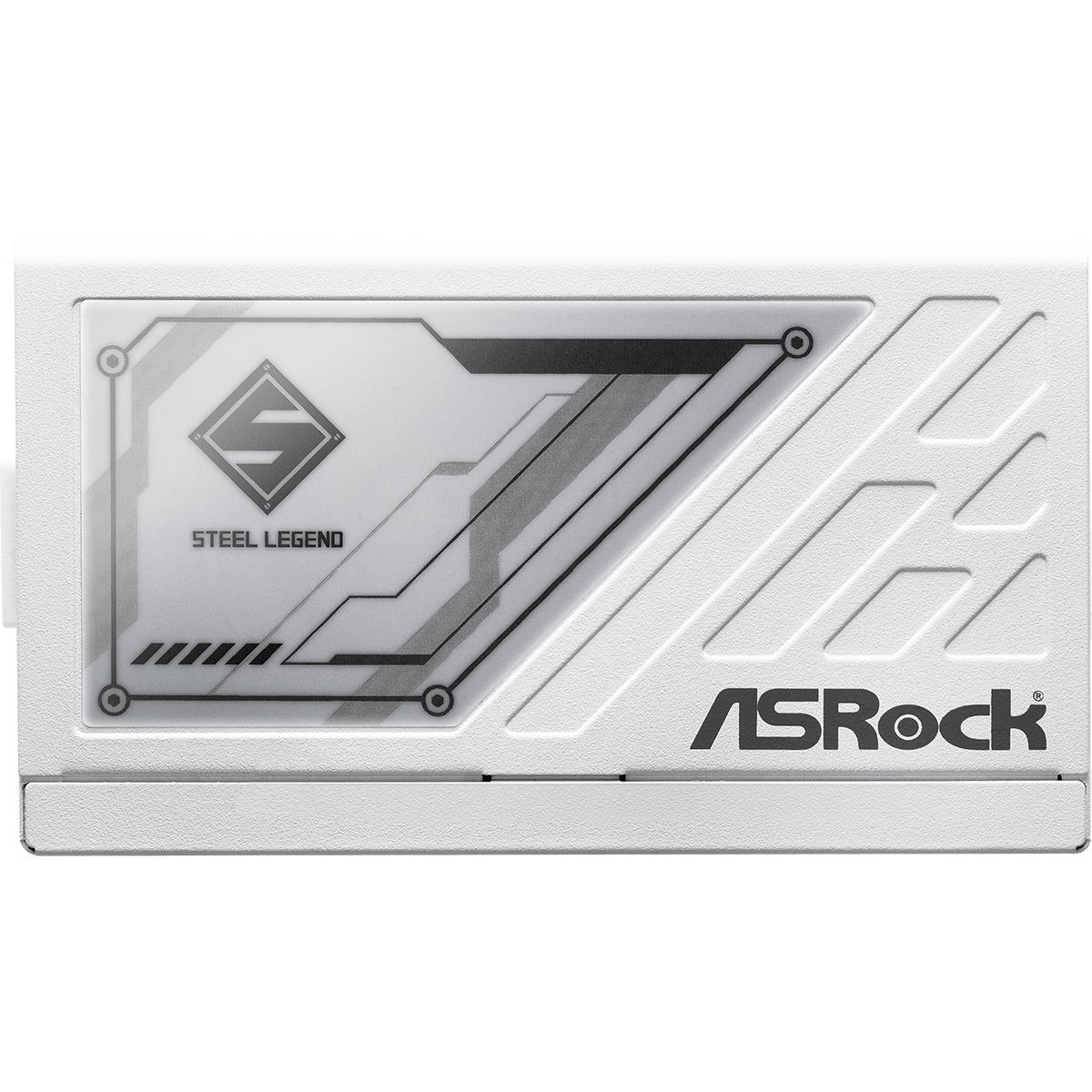 БЖ 1000W ASRock SteelLegend White SL-1000GW ATX 3.1 135mm, 80+ Gold, Fully Modular, Retail (SL-1000GW)