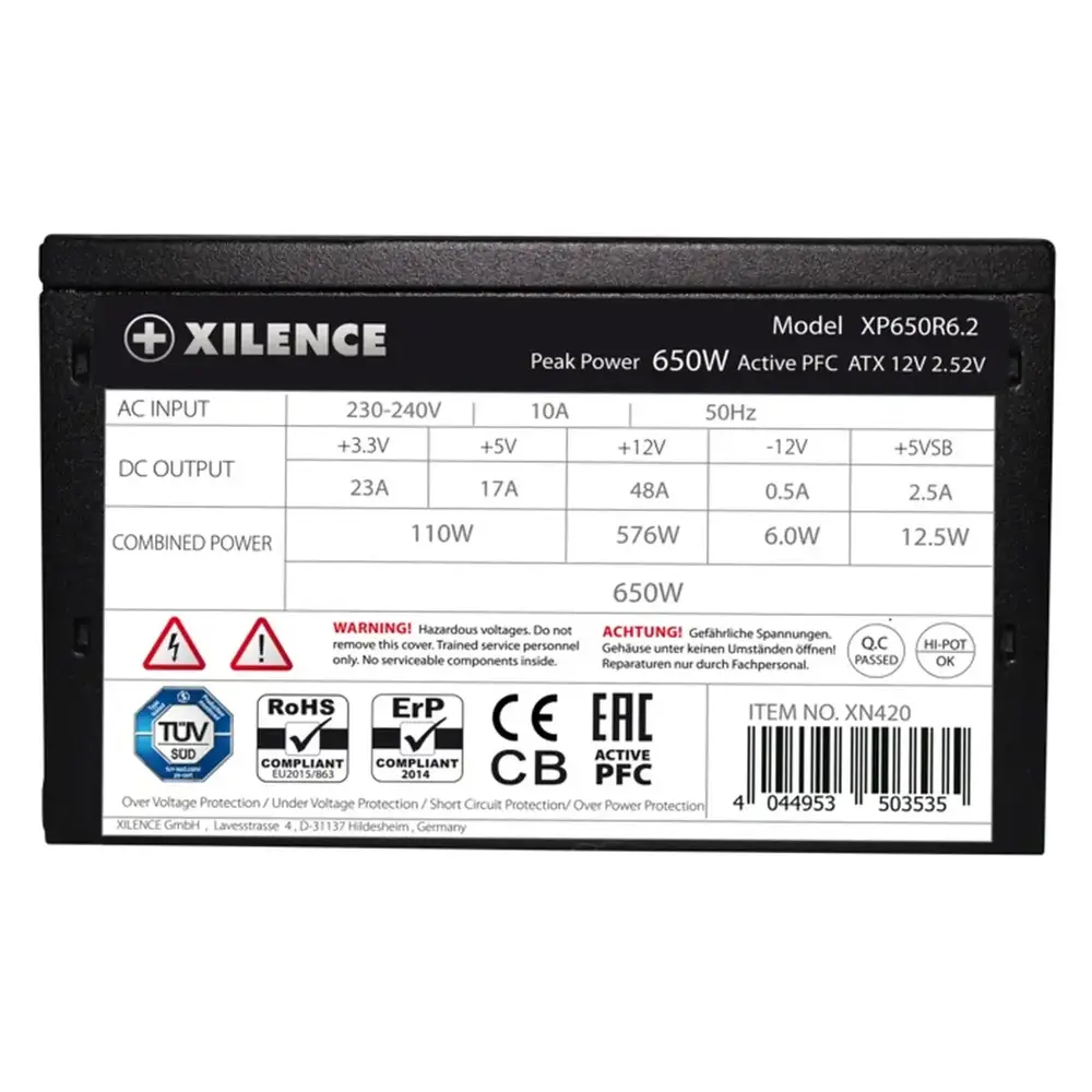 Блок живлення Xilence 650W (XP650R6.2_Bulk)